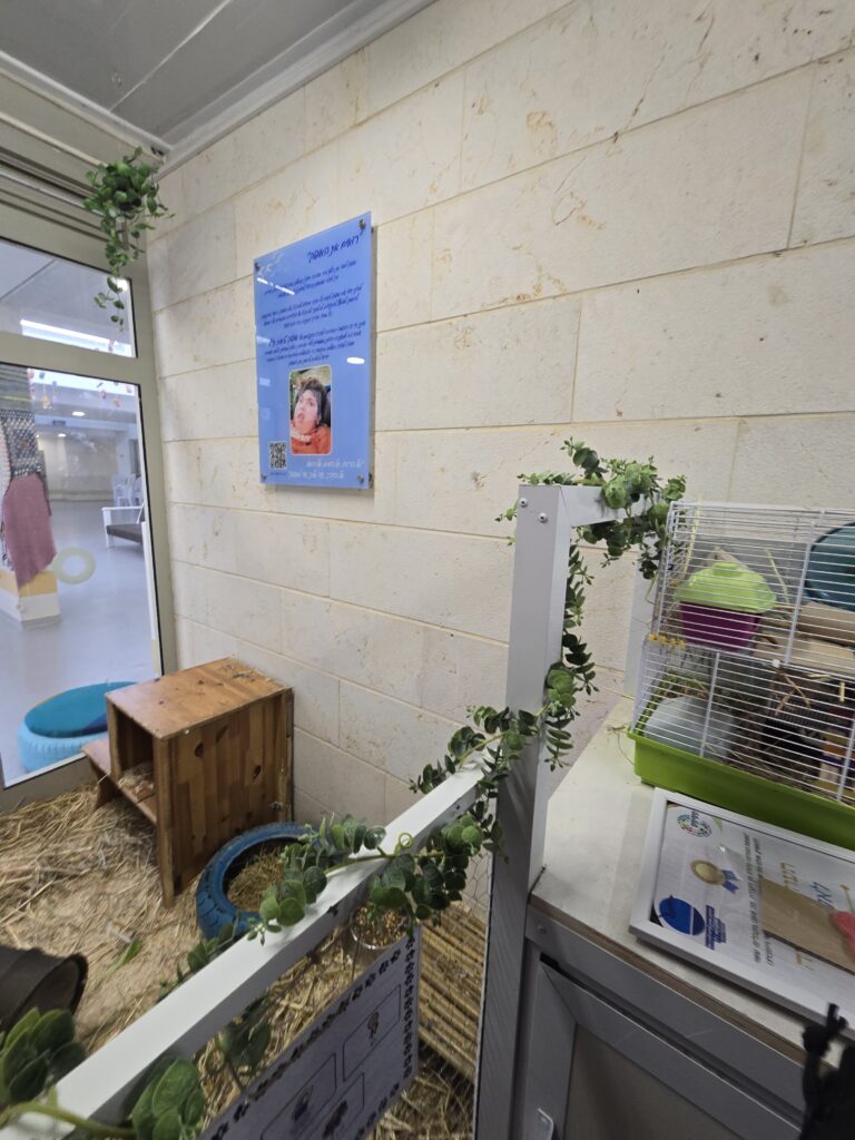 Therapeutic animal corner donated to a special-education school