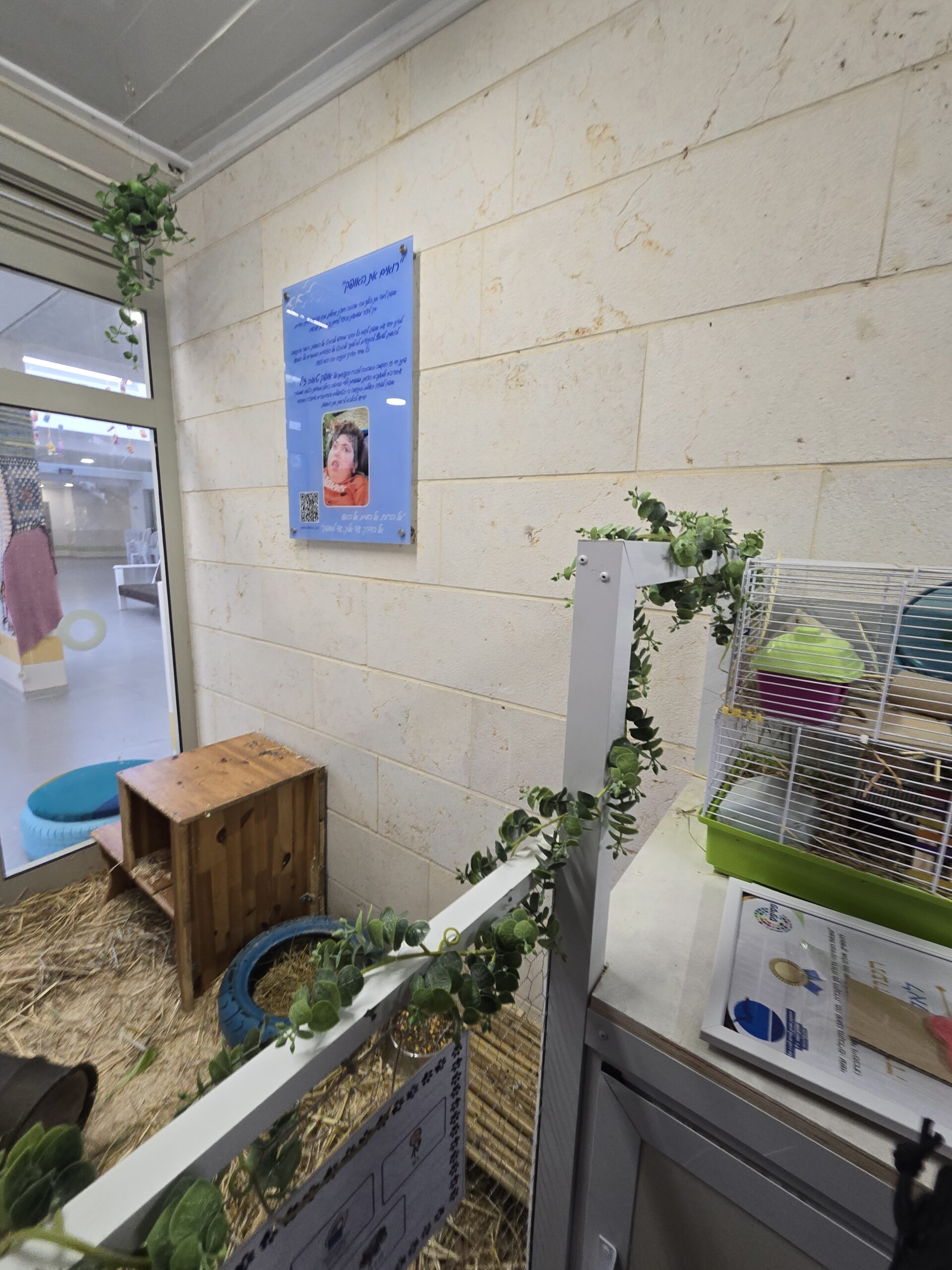 תרומת והקמת מתחם חיות טיפולי בבית הספר לחינוך מיוחד פסיפס לזכרו של אופק טאוב ז''ל
